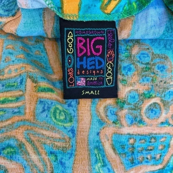 Vintage Big Hed Designs Maxi Wrap Skirt Hawaiian - Picture 6 of 12